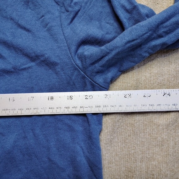 Marine Layer Afternoon Full Zip Hoodie Jacket Blue Medium Soft Casual Sweatshirt - Picture 8 of 10